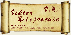 Viktor Milijašević vizit kartica
